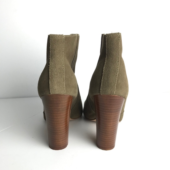 Zadig & Voltaire Peep Toe Suede Ankle Boots Sz 7 - Picture 3 of 7